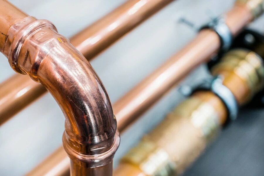 Copper pipes - types of plumbing pipes