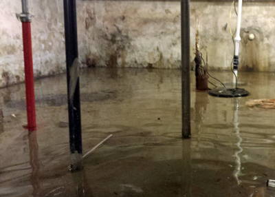 what causes flooded basement - sump pump failure