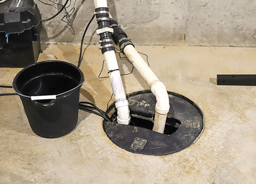 sump pump not working - 2 pour water into sump pit