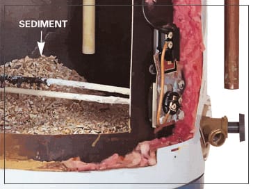 Water heater repairs - sediment