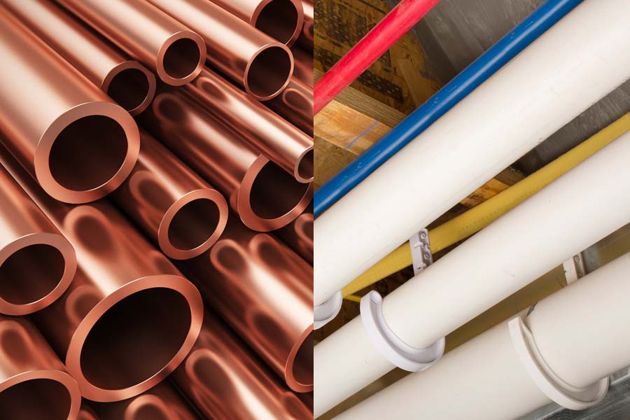 copper vs pex pipe tubing