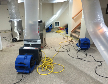fans and dehumidifiers - how to minimize flood damage