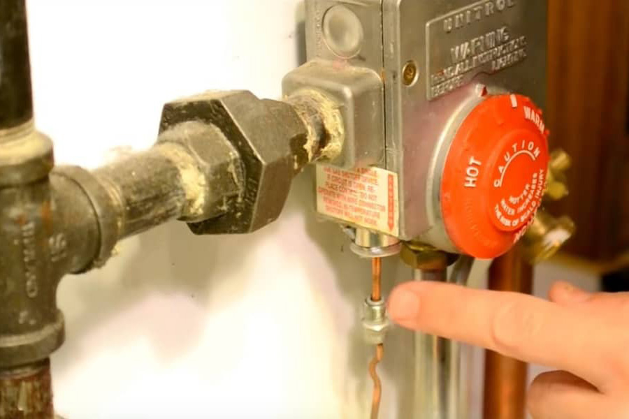 water heater thermocouple replacement - dirty or bent