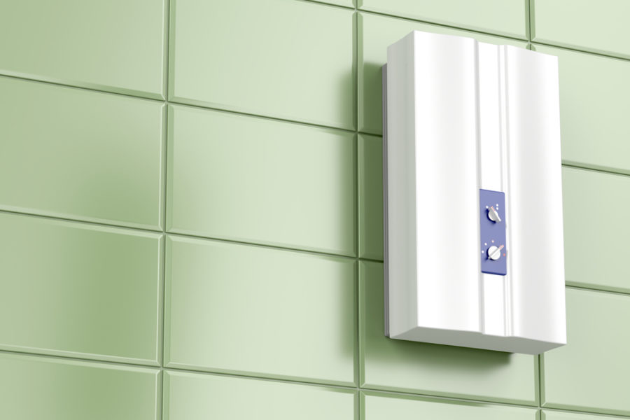 Tankless water heaters - on wall