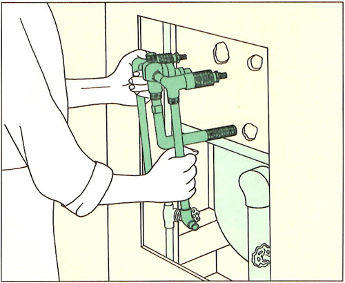 2 handle shower faucet replacement - step 3
