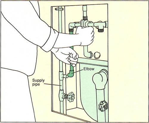 2 handle shower faucet replacement - step 5