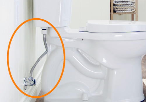 toilet supply line exposed