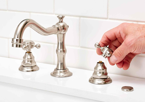 faucet repairs - remove handles and stem