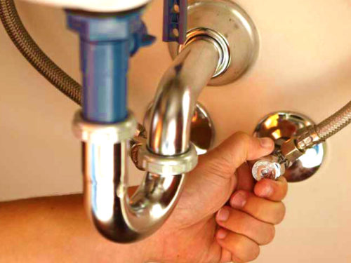 faucet repairs - shut off water