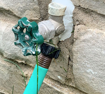 how to dewinterize a hose bib - connect garden hose