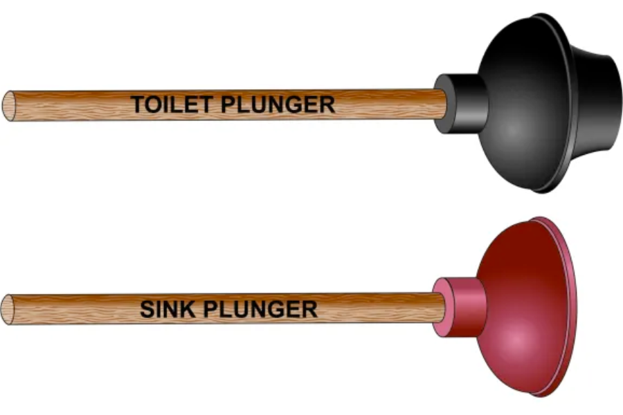 Depending on the circumstances, you should be using the correct plunger on the right occasion. In this case, a sink plunger would work best.