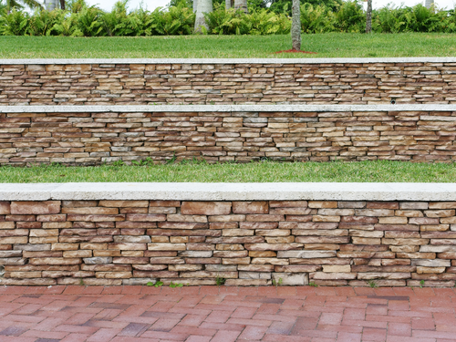 This is a great example of retaining walls to show that if those areas became too saturated, those walls would not be able to stay standing.