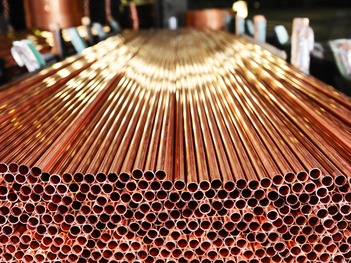 copper pipes 