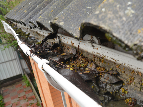 When leaves and debris are saturated for long periods of time, it can turn into sludge that is a mess to clean out.