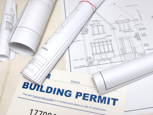A building permit may be required for some plumbing repairs.