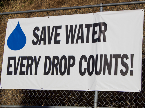 save water sign