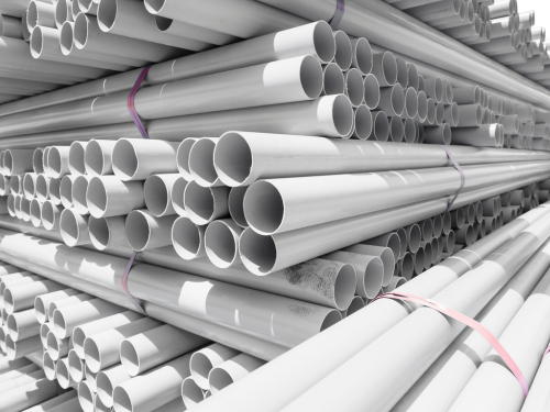 pvc pipes stacked up